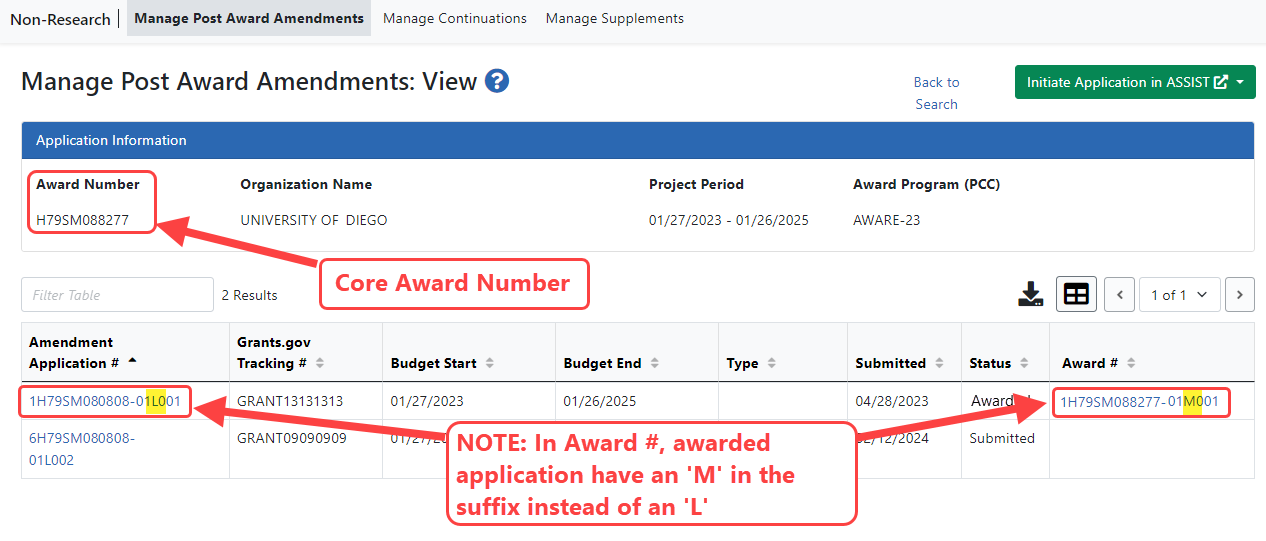 View Amendments