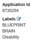 Program Notebook labels