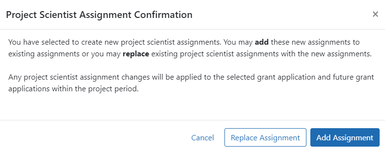 Click the Add Assignment to complete the assignment