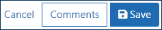 FFR Validation Action buttons showing the Comments button