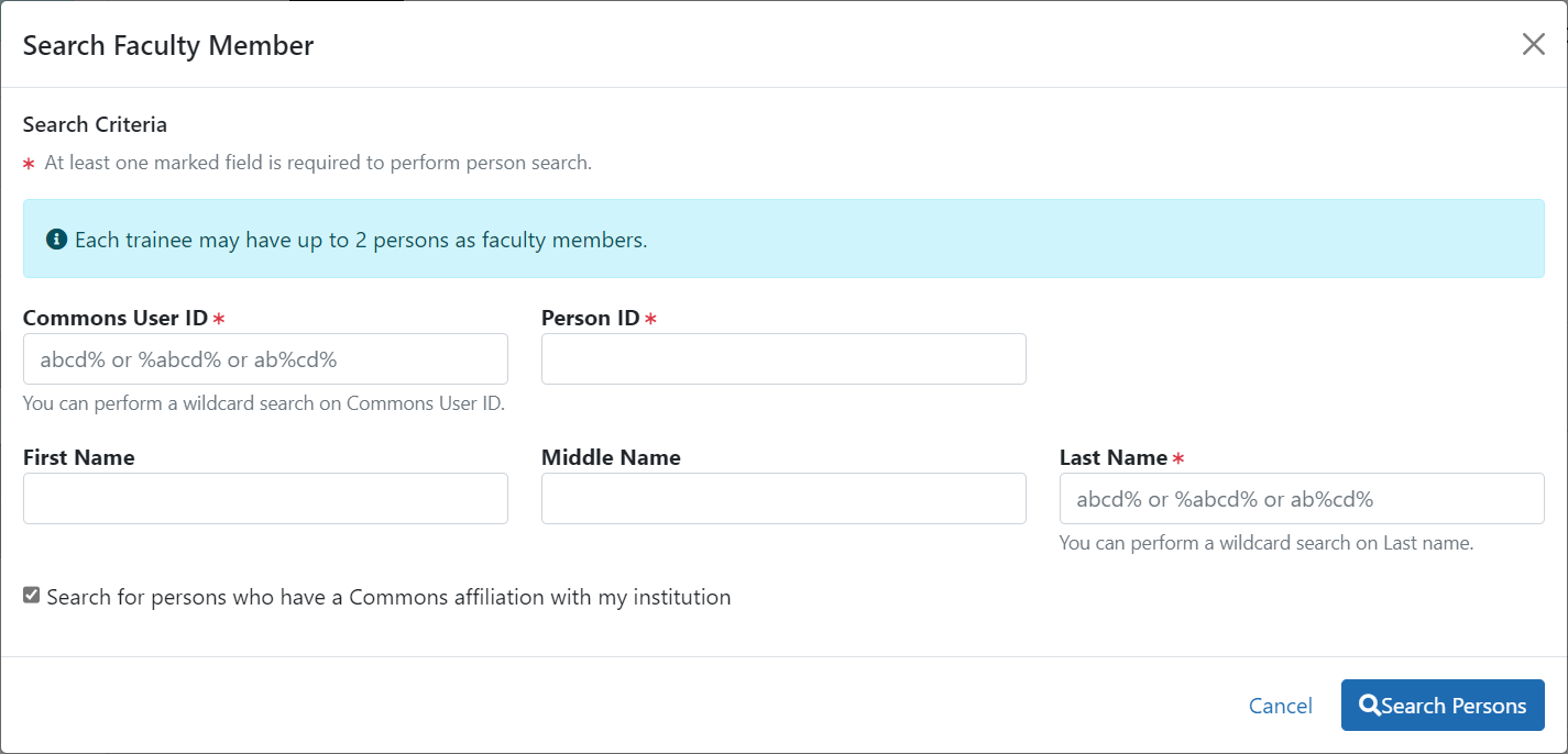 Search for Faculty