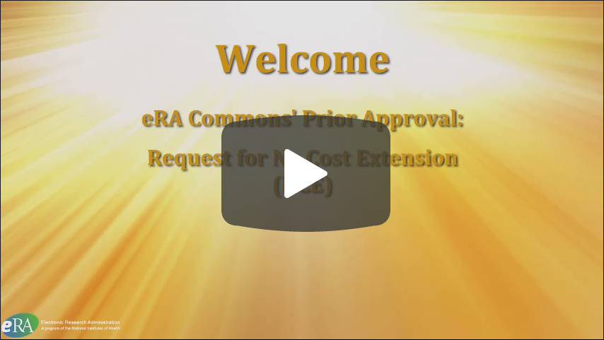 No Cost Extension Requests No Cost Extension Requests