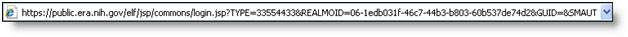 eRA Commons URL