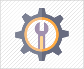 wrench and gear icon